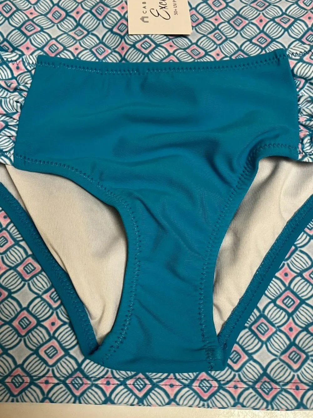 CABANA LIFE Preppy Geo Long Sleeve set Rashguard Size 4
